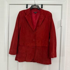 Vintage John Patrick 100% Genuine Leather Red Balzer